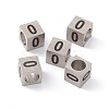 Tarnish Resistant 303 Stainless Steel European Beads STAS-G286-P09-3