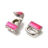Brass Enamel Fold Over Clasps KK-M313-40P-01-2