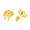 Cute Little Animal Theme 304 Stainless Steel Stud Earrings LS-EJEW-B041-03A-G-2