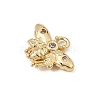 Brass Micro Pave Clear Cubic Zirconia Charms CU-CBA3D76-03G-03-2