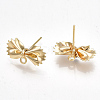 Brass Stud Earring Findings KK-S350-028G-2