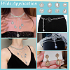 40Pcs 8 Styles Alloy Rhinestone Pendants ALRI-NB0001-19P-5