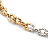 Two Tone 304 Stainless Steel Cable Chain Bracelet & Necklace Sets SJEW-JS01210-11