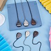 3 Sets 3 Colors Alloy Ceiling Fan Pull Chain Extenders FIND-CP0001-76-4