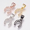 Brass Micro Pave Cubic Zirconia Charms ZIRC-E145-27-1