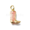 Brass Enamel Pendants KK-K400-50G-02A-1