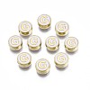 Alloy Enamel Beads ENAM-N052-006-01G-RS-1