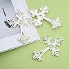 Alloy Rhinestone Cross Big Pendants LS-ALRI-1475-S-RS-6