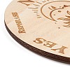 Wooden Carved Cup Mats AJEW-P103-01M-3
