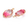 Gradient Color Glass Pendants GLAA-S193-006-B14-3