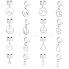 8 Pairs 8 Styles 304 Stainless Steel Cuff Earings EJEW-UN00005-1