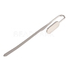 Oval Iron Stamping Blank Swan Neck Bookmark Findings AJEW-B032-01A-P-1
