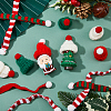SUPERFINDINGS 48Pcs 6 Style Christmas Mini Knitting Wool Yarn Scarf & Hats AJEW-FH0003-79-3