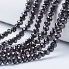 Electroplate Transparent Glass Beads Strands LS-EGLA-A034-T8mm-UA08-1