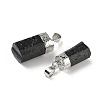 Natural Black Tourmaline Pendants G-D350-02P-2