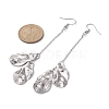 Tarnish Resistant 201 Stainless Steel Geometry Long Dangle Earrings with 304 Stainless Steel Pins EJEW-JE05417-3