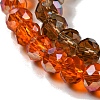 Electroplate Glass Beads Strands EGLA-A034-T6mm-J-2