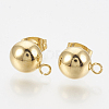 201 Stainless Steel Stud Earring Findings LS-X-STAS-Q225-16G-8mm-1