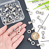  24Pcs 304 Stainless Steel Ball Chain Connectors STAS-NB0001-25-3