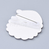 Acrylic Safety Brooches X-JEWB-D006-A03-3
