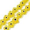 Handmade Millefiori Glass Bead Strands LAMP-J035-10mm-58-1