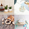 Faceted Unfinished Wood Beads WOOD-CJ0001-07-8