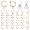50Pcs Brass Huggie Hoop Earring Findings KK-PH0005-25-1
