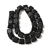 Natural Black Stone Beads Strands LS-G-L596-A11-01-3