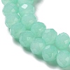 Baking Paint Imitation Jade Glass Bead Strands X-DGLA-A034-J6MM-A22-5