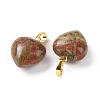 Natural Unakite Pendants G-I311-A29-G-2