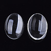 Transparent Glass Cabochons GGLA-R022-18x25-B-4
