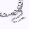 304 Stainless Steel Pendant Tiered Necklaces NJEW-O106-02P-3