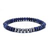 Natural Dyed Lapis Lazuli Beaded Stretch Bracelets BJEW-H584-02-1