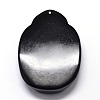 Natural Obsidian Carven Pendants G-A169-027A-2