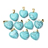 Synthetic Turquoise Pendants G-I311-A33-G-1