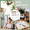 38pcs 14 Styles Alloy with  Iron Bookmark Cabochon Setting FIND-NB0005-25-6