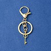 304 Stainless Steel Initial Letter Key Charm Keychains KEYC-YW00004-25-2