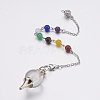 Natural Quartz Crystal Sphere Dowsing Pendulums MAK-P009-E05-2