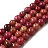Dyed Natural Malaysia Jade Beads Strands G-G021-02A-15-1