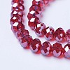 Electroplate Glass Beads Strands X-EGLA-A034-T2mm-A06-3
