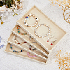 Rectangle Velvet Jewelry Display Trays for Rings ODIS-WH0113-14C-4