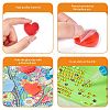 40Pcs 2 Colors Heart Silicone Glue Clay DIY-SZ0003-44-3