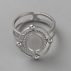 304 Stainless Steel Cuff Ring Findings FIND-WH0148-125B-P-1
