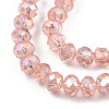 Electroplate Glass Beads Strands X-EGLA-A034-T6mm-B32-3