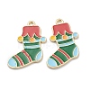 Alloy Enamel Pendants X-ENAM-J649-33LG-B-1