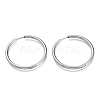 Tarnish Resistant 201 Stainless Steel Huggie Hoop Earrings EJEW-O095-02E-1