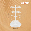 4 Tier Rotatable Plastic Earring Display Tree Stands ODIS-WH0038-41-2