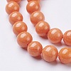 Natural Mashan Jade Round Beads Strands G-D263-8mm-XS21-2
