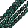 Dyed Imitation Tiger Eye Glass Beads Strands GLAA-H040-02C-1