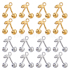 16Pcs 2 Colors 304 Stainless Steel Charms STAS-FH0002-48-1